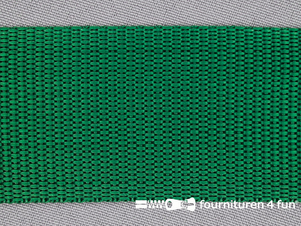 Rol 25 meter parachute band - 50mm - smaragd groen