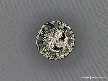 Chroom knoop 20mm barok