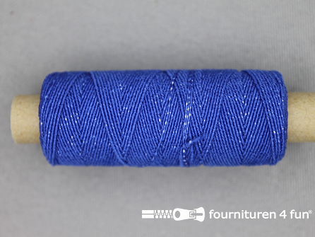 Elastisch garen - rimpel elastiek - 30 meter - kobalt blauw