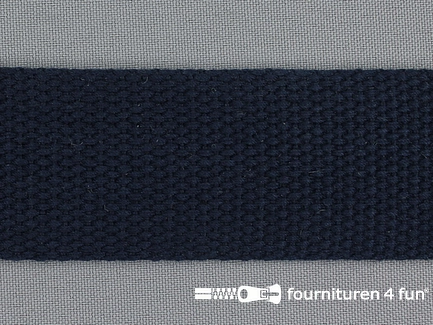 Koppelriem band - extra stevig tassenband - 38mm - marine blauw