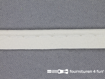 Rol 25 meter skai paspelband - 10mm - off white