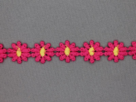 Stof 'Bloemenkant rafblauw' nu voor € 11.5 bij