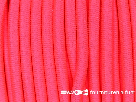 Elastisch koord ca. 3mm neon roze