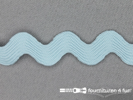 Zigzag band 15mm baby blauw