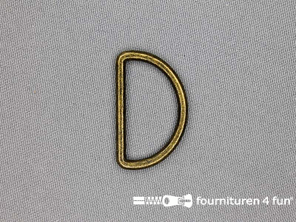 D-ring - 30mm - geel brons