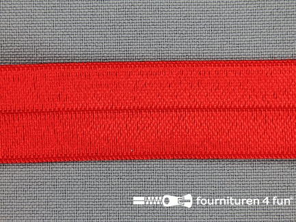 Rol 25 meter elastische biasband 20mm rood