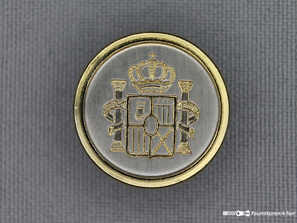 Gouden knoop 21mm wapen