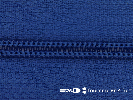 Niet deelbare nylon rits 3mm kobalt blauw 