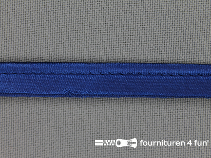 Satijnen paspelband 10mm kobalt blauw