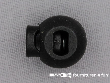 100 Stuks koordstopper - 18mm - bal - zwart