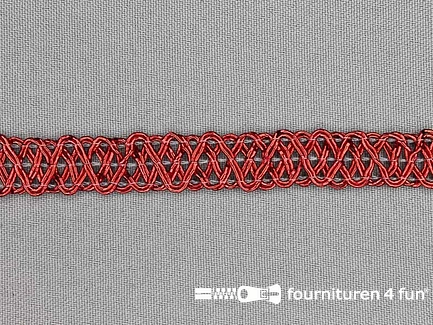 Kaart 25 meter party band 12mm rood