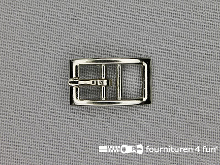 Halsband gesp - metaal - 10mm - zilver