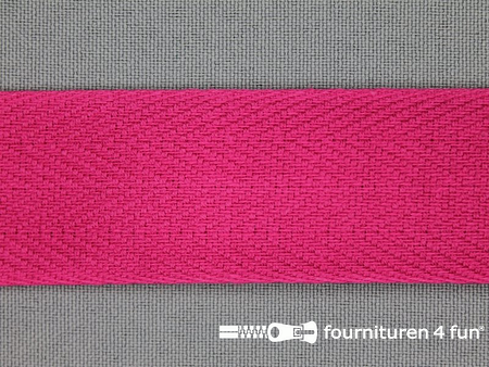 Luxe keperband - 30mm - fuchsia roze