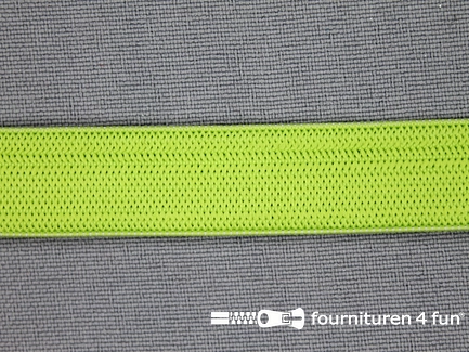 Gekleurd soepel elastiek - 14mm - licht groen