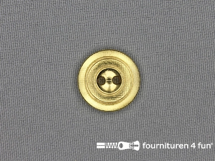 Gouden knoop 17mm mat