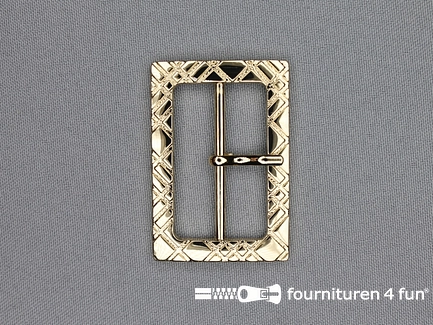 Metalen gesp 40mm goud