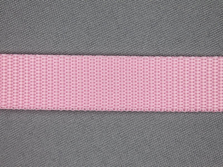Rol 30 meter parachute band 20mm roze