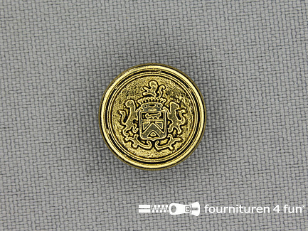 Gouden knoop 15mm wapen