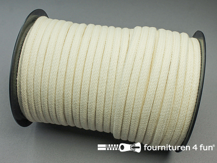 RESTANT 34 meter katoenen koord - 6 tot 7mm - ecru