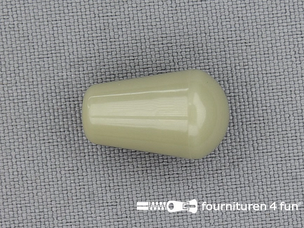 Koorduiteinde - kunststof - met dopje - 12x18mm - beige