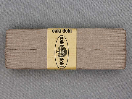 Oaki Doki Tricot biaisband - 20mm x 3 meter - lever bruin (548)