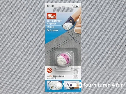 Prym ergonomics vingerhoed - M - roze - 431136