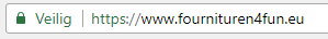 Veilige SSL verbinding Fournituren4fun