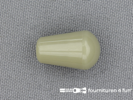 Koorduiteinde - kunststof - met dopje - 12x18mm - beige