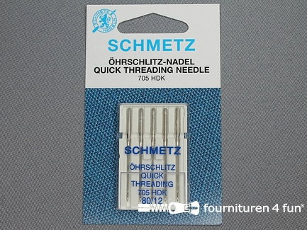 Schmetz naalden - quick threading - 80