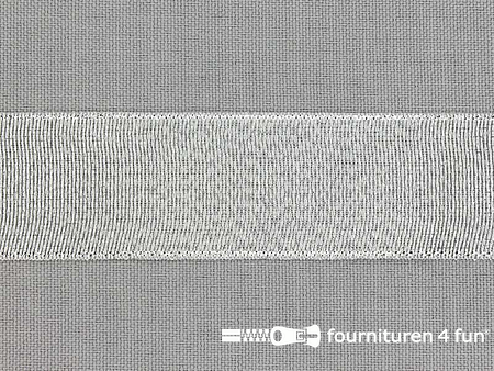 Lurex lint - zilver - 25mm 