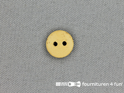 Houten knoop 11mm glad - licht hout