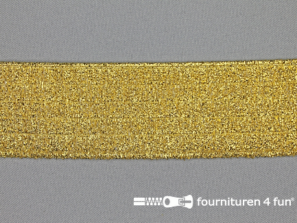 Ceintuur elastiek 40mm goud