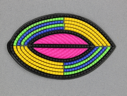Kunststof applicatie 83x50mm multicolor