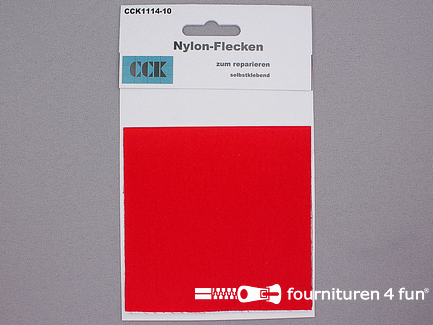 Zelfklevend nylon reparatiedoek - 10x20cm - rood