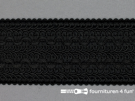 Design elastiek 54mm zwart