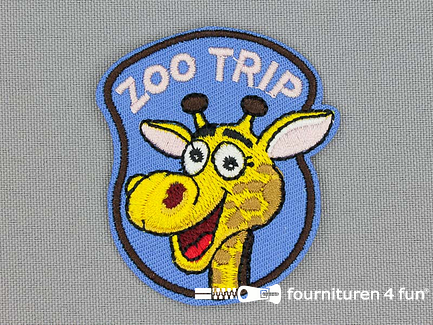 Applicatie 50x56mm Zoo Trip - giraffe