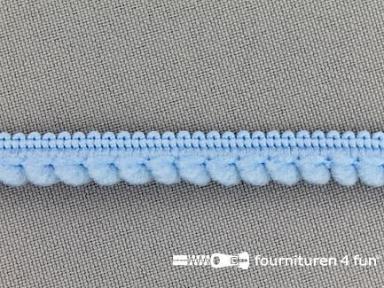 Bolletjesband - 10mm - licht blauw