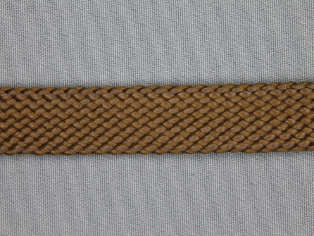 Leatherlook tress band 20mm bruin