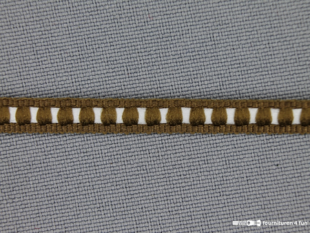 Modern band 6mm ribbel bruin