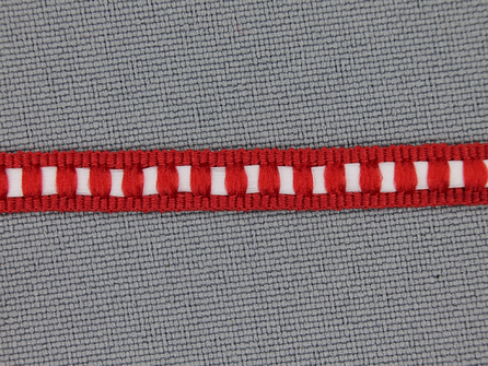 Modern band 6mm ribbel rood