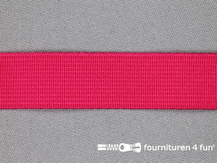 Gekleurd soepel elastiek - 20mm - fuchsia