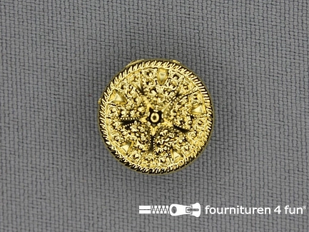 Gouden knoop 15mm retro