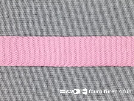 Rol 50 meter luxe keperband 20mm licht roze