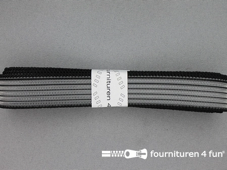 Rimpel elastiek - 19mm - zwart