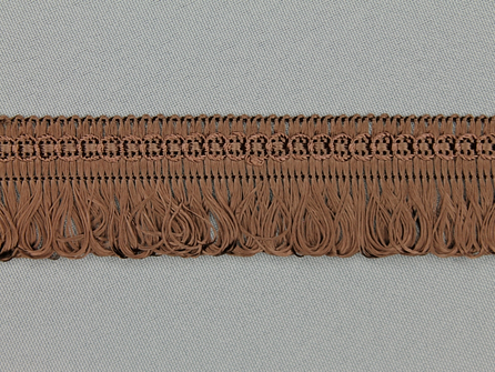 Viscose franje 30mm donker bruin