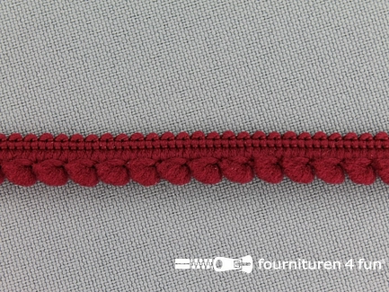 Bolletjesband - 10mm - bordeaux