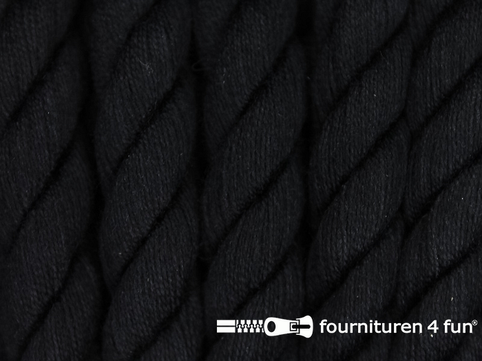 Stun Oprecht Ondergeschikt Katoen polyester koord 10mm zwart kopen? Fournituren4fun®