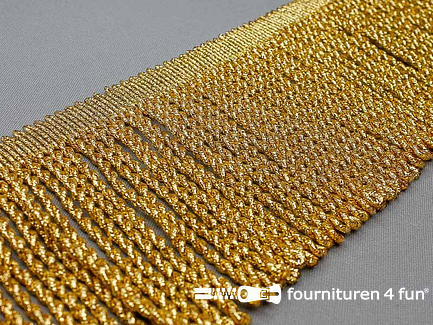 COUPON 1 meter Goud franje 70mm - B-KEUZE