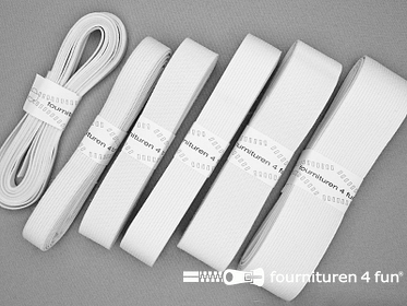Band elastiek - zwart & wit