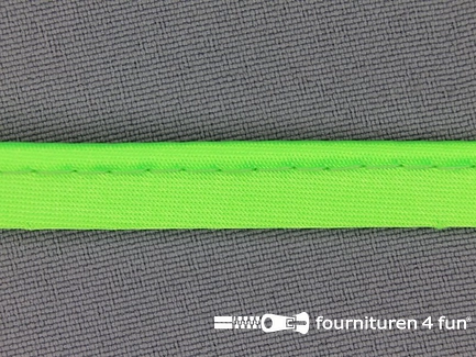 Rol 25 meter satijnen paspelband 10mm neon groen 